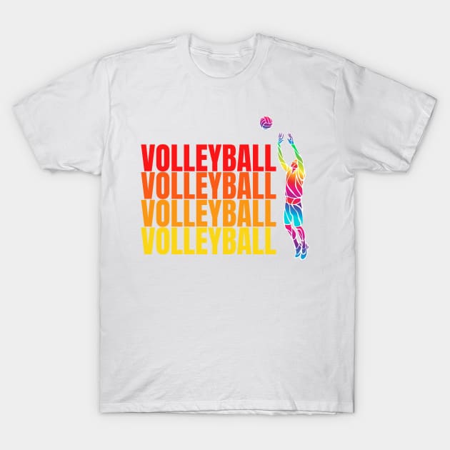 volleyball art design T-Shirt by LhewyStoreDigitalArt